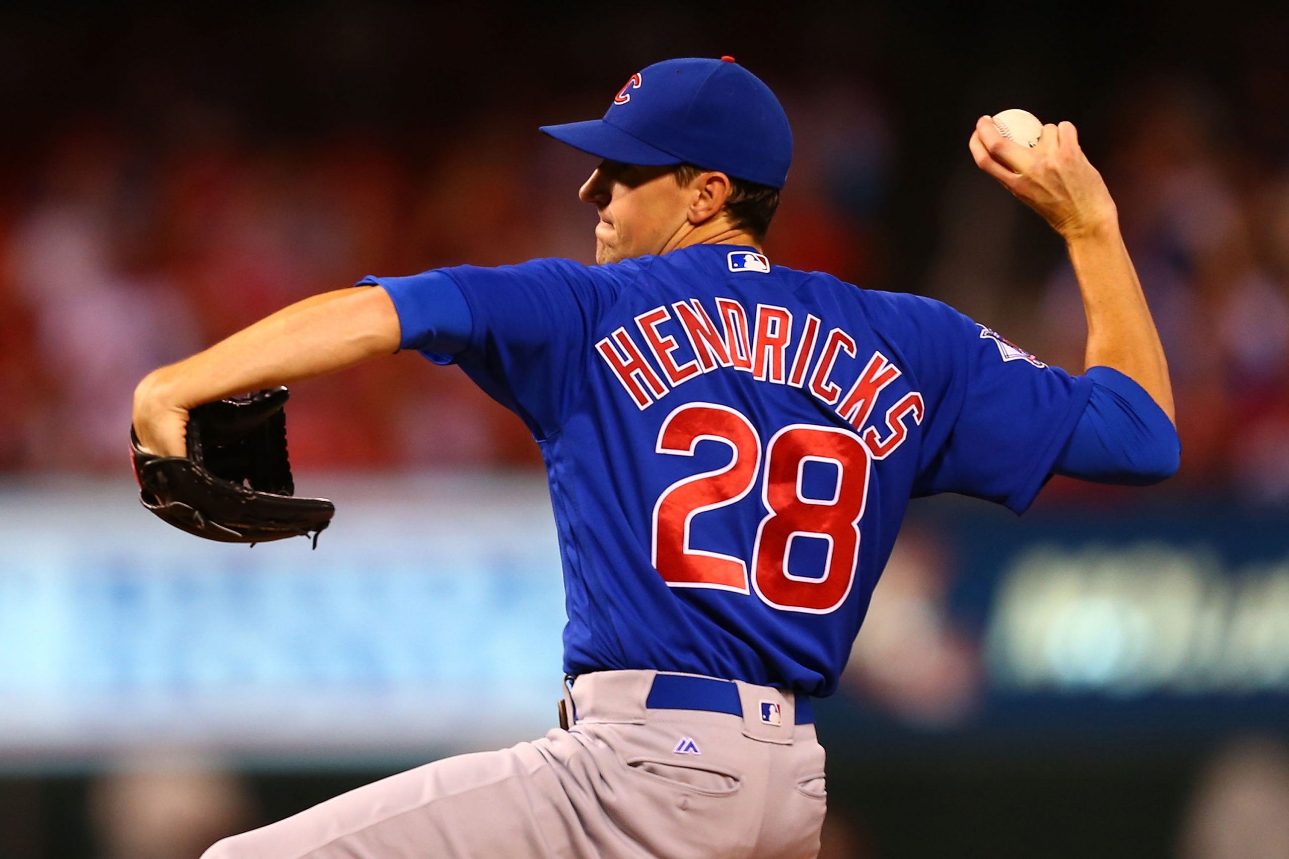 Kyle Hendricks speared this 104.8 mph liner like it was nothing