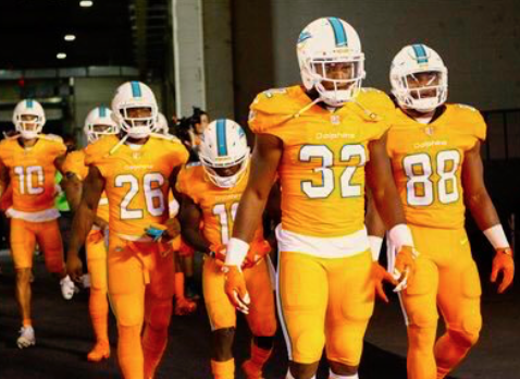 Miami Dolphins' ugly 'Color Rush' jerseys destroyed on social