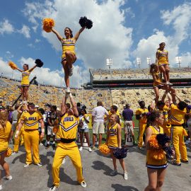 at Tiger Stadium on September 19, 2015 in Baton Rouge, Louisiana.