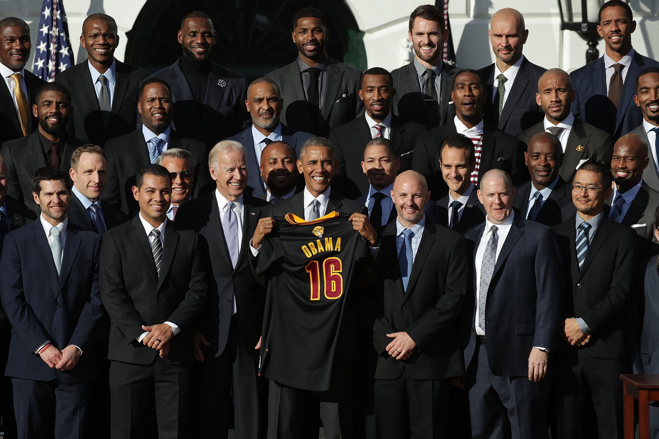 President Obama Hosts NBA Champion Cleveland Cavaliers At The White House