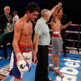 rey-vargas-celebrates-victory-after-the-fight-as-gavin-mcdonnell-looks-on-dejected