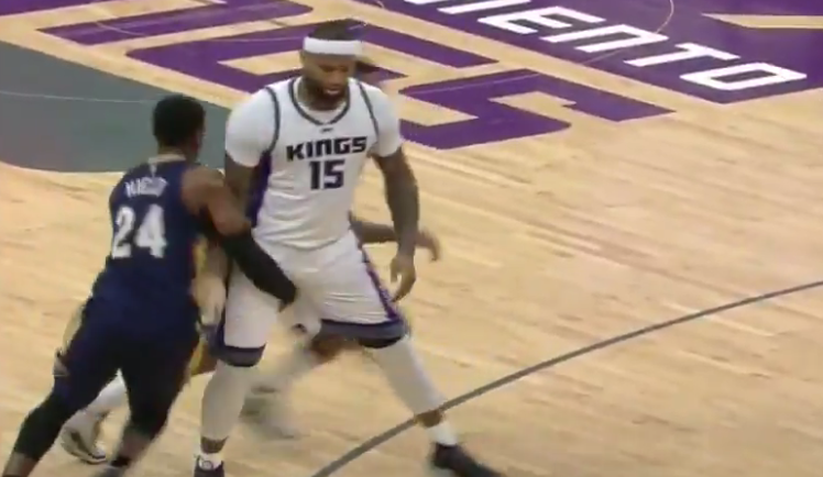 Buddy Hield ejected for hitting DeMarcus Cousins in the groin