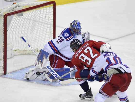 Evgeny Kuznetsov, Henrik Lundqvist, J.T. Miller