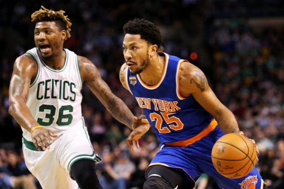 New York Knicks v Boston Celtics