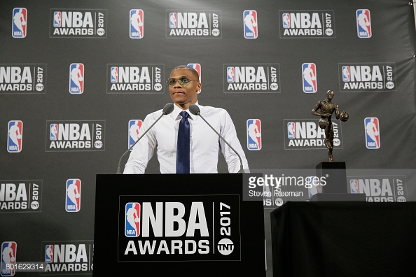 Westbrook wins MVP for West Coast