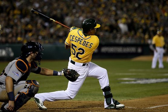 Yoenis Cespedes says he'd like to finish his career in Oakland