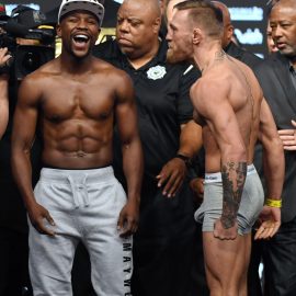 Floyd Mayweather Jr. v Conor McGregor - Weigh-in