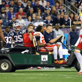 at Gillette Stadium on September 7, 2017 in Foxboro, Massachusetts.