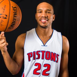 Avery Bradley of the Detroit Pistons Portraits