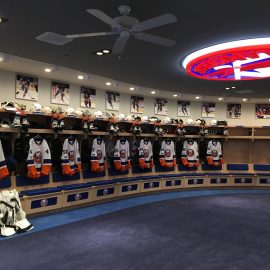 Islanders locker room