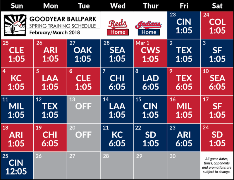 2018 schedule as of 1116-PRINTREADY