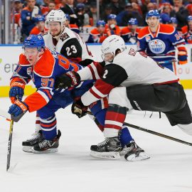 NHL: Arizona Coyotes at Edmonton Oilers