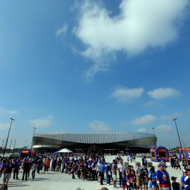 Sep 17, 2017; Uniondale, NY, USA; General view of NYCB Live at the Nassau Veterans Memorial Coliseum before a game between the New York Islanders and the Philadelphia Flyers at NYCB Live at the Nassau Veterans Memorial Coliseum. Mandatory Credit: Brad Penner-USA TODAY Sports