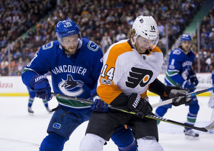 NHL: Philadelphia Flyers at Vancouver Canucks