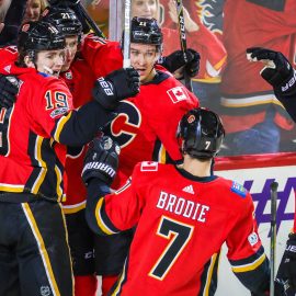 NHL: Vancouver Canucks at Calgary Flames