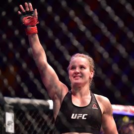 valentina shevchenko celebrates win over priscila cachoeira