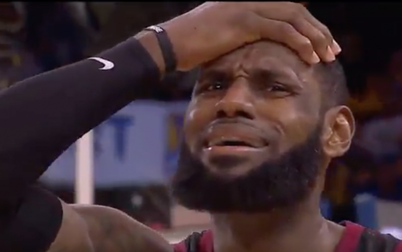 This LeBron James angry reaction when he was whining goes viral - The ...