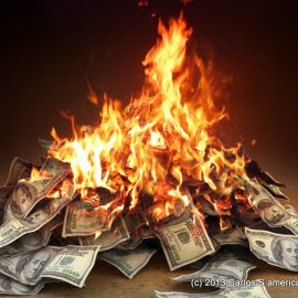 Money-on-fire