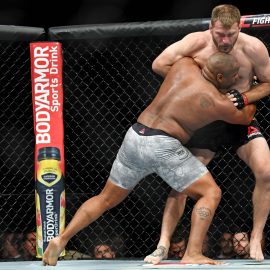 daniel cormier clinches with stipe miocic