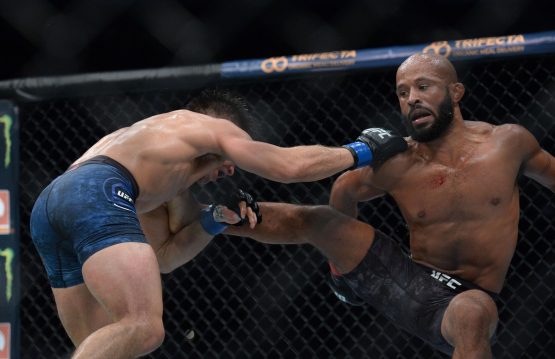 demetrious johnson kicks henry cejduo