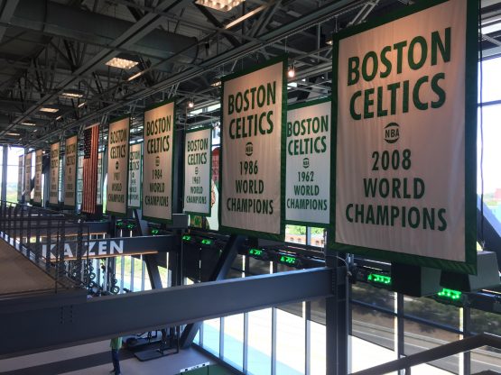 Celtics-banners
