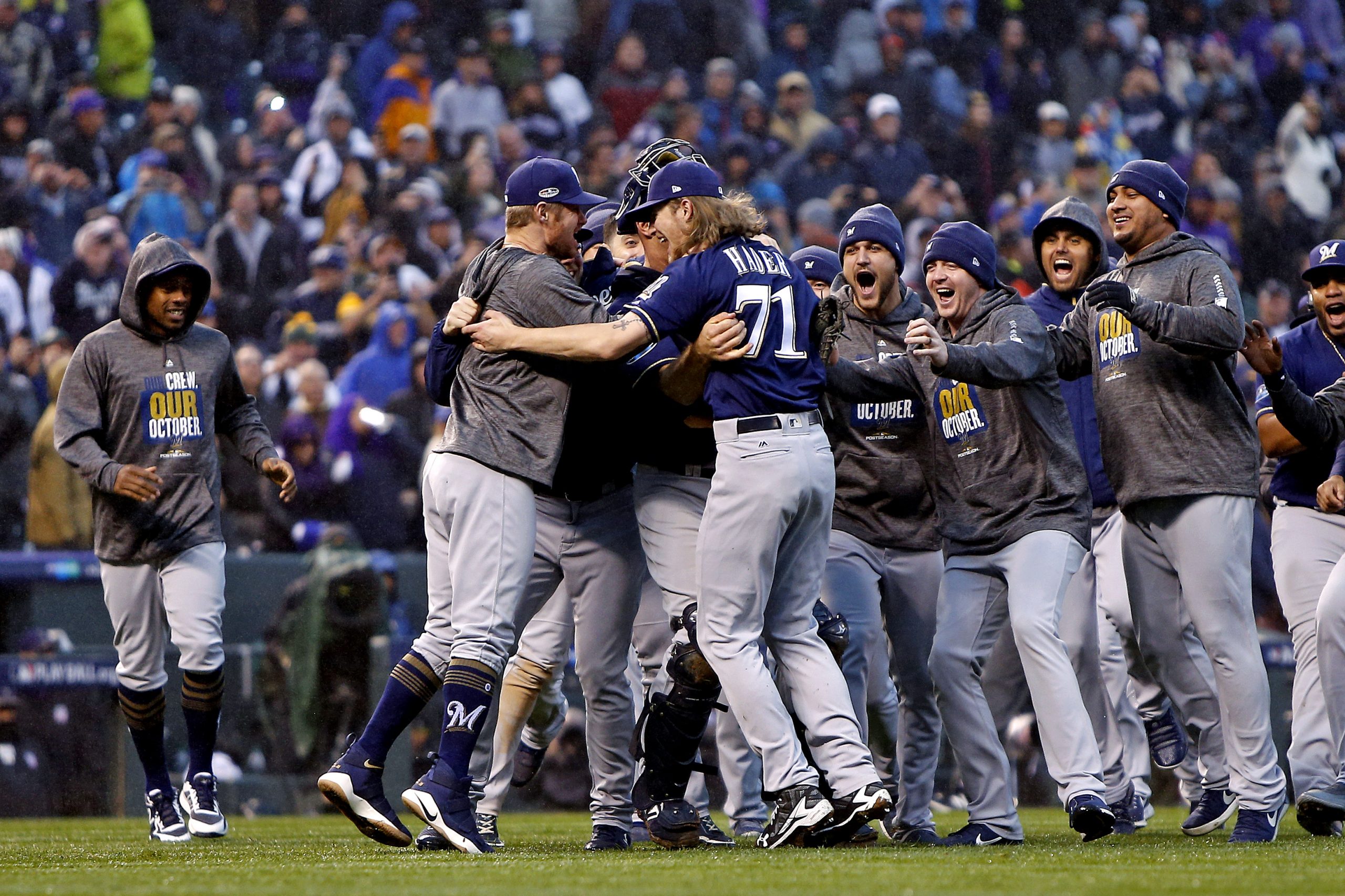 MLB: NLDS-Milwaukee Brewers at Colorado Rockies