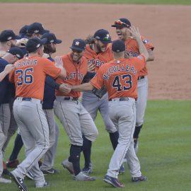 MLB: ALDS-Houston Astros at Cleveland Indians