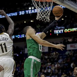 tatum layup vs new orleans