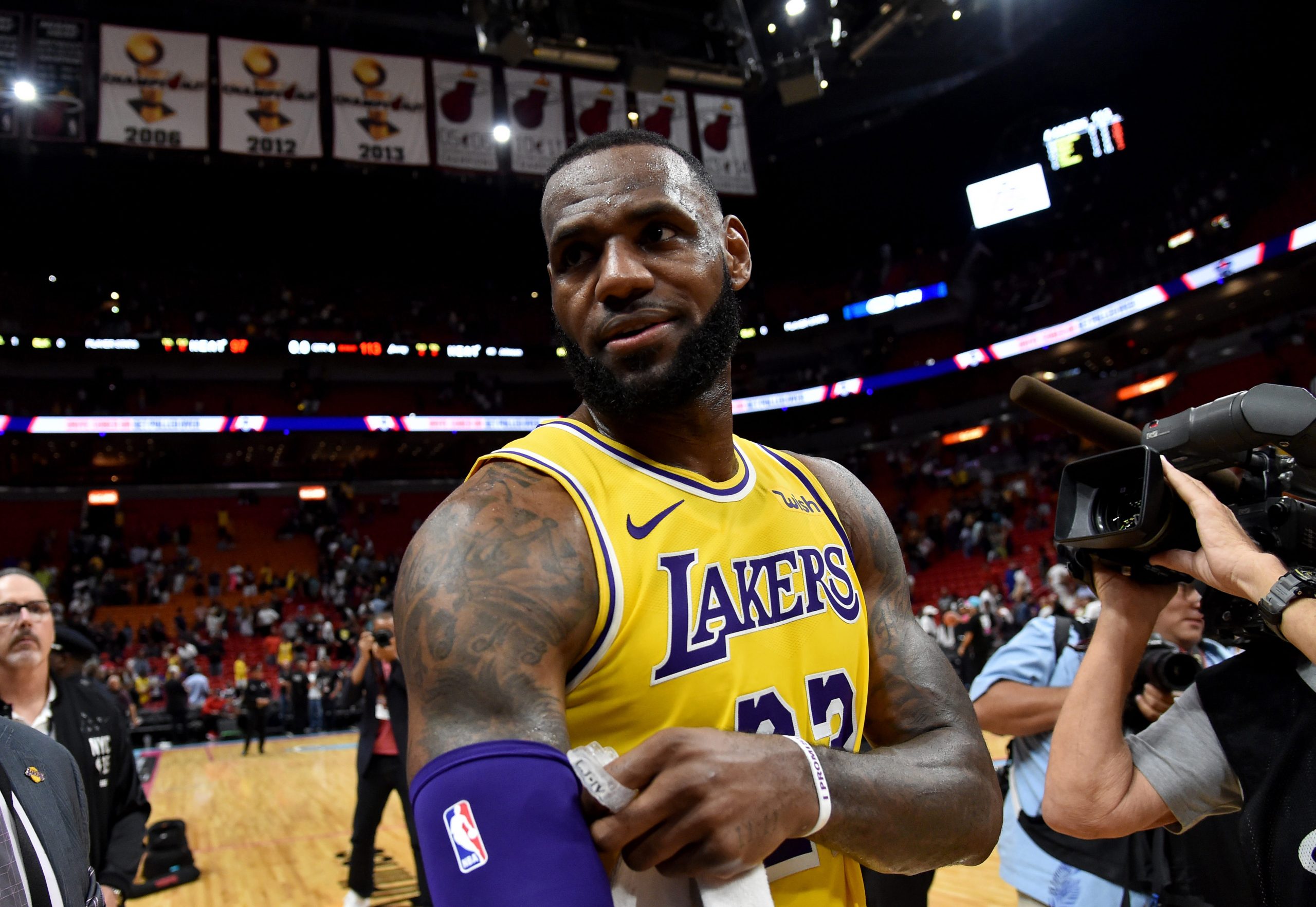 NBA: Los Angeles Lakers at Miami Heat