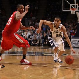 Penn State guard, Talor Battle in a game against Ohio State