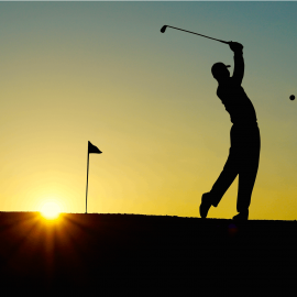 golf-sunset-sport-golfer