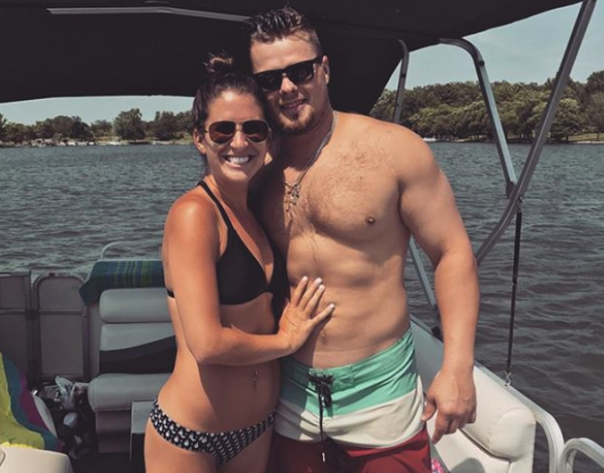 Who is Luke Voit's wife Tori Rigman? Yankees star has infant daughter with  school sweetheart