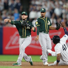 MLB: AL Wild Card-Oakland Athletics at New York Yankees