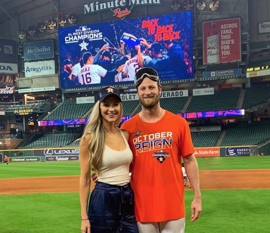 Look: Gerrit Cole's hot wife Amy shines at Astros playoff game - The Sports  Daily