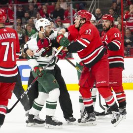 NHL: Minnesota Wild at Carolina Hurricanes