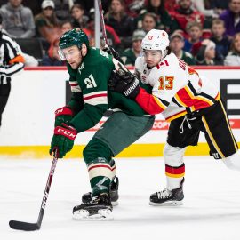 NHL: Calgary Flames at Minnesota Wild