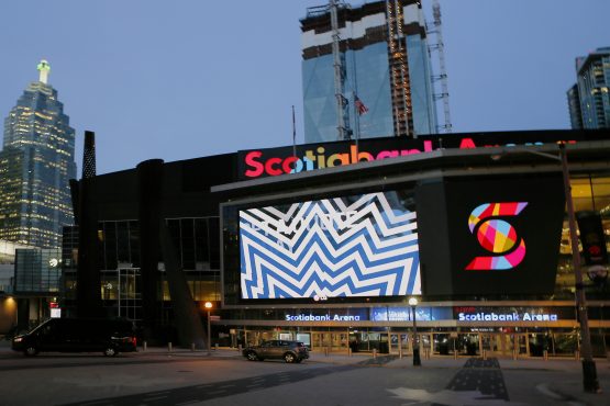 Mar 12, 2020; Toronto, Ontario, CAN; A general view of Scotiabank Arena after the cancellation of a game between the Nashville Predators and Toronto Maple Leafs. Mandatory Credit: John E. Sokolowski-USA TODAY Sports