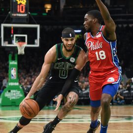 NBA: Philadelphia 76ers at Boston Celtics