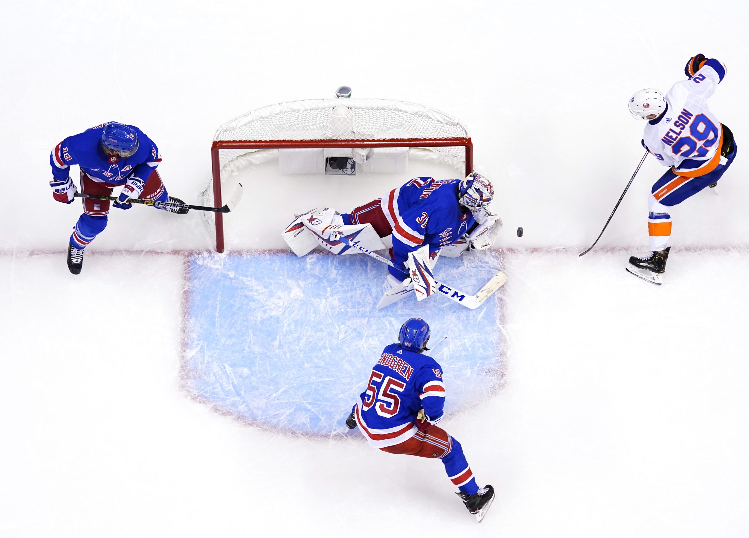 NHL: Exhibition-New York Rangers vs New York Islanders