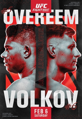 UFC Fight Night: Overeem vs Volkov Fighter Salaries & Incentive Pay