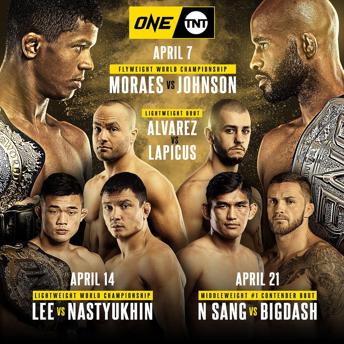 ONE Announces Additional Fights For ONE On TNT Series