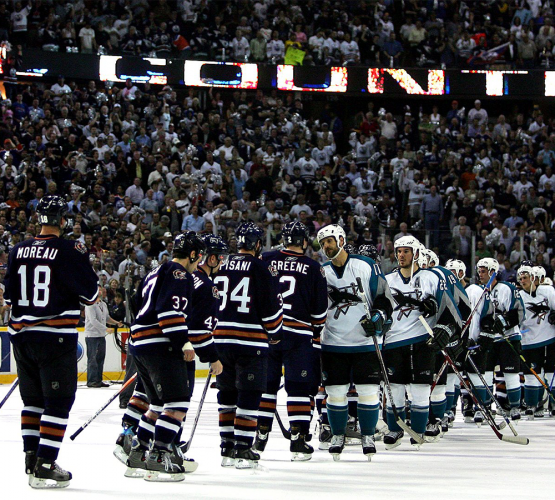 Oilers knock off Sharks 2006