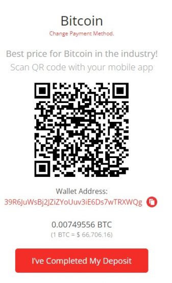 BetOnline Bitcoin Wallet