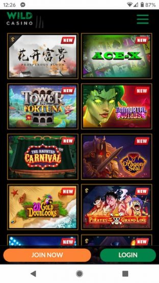 Wild Casino App Slot Games