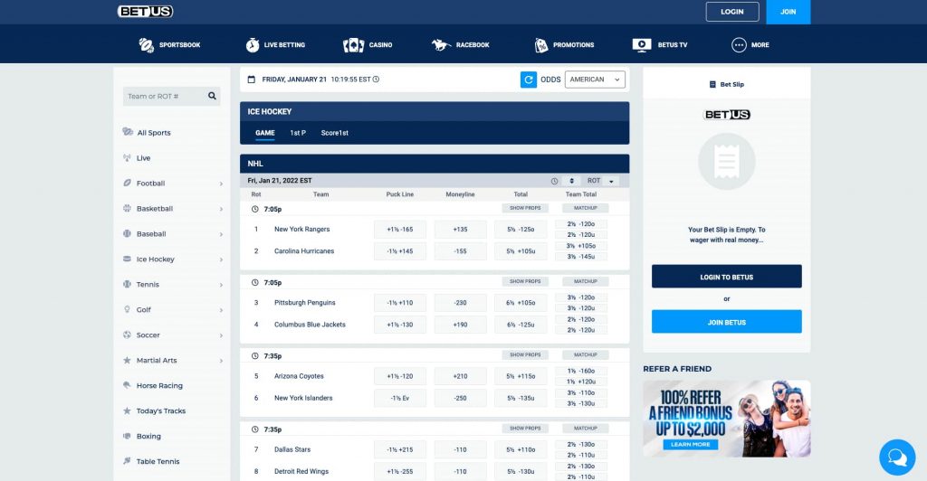 Best NHL Sportsbooks - Compare Top NHL Betting Sites