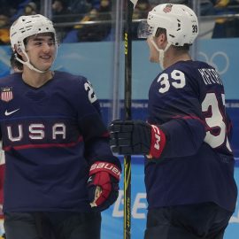 Olympics: Ice Hockey-Men Group A - USA-CHN