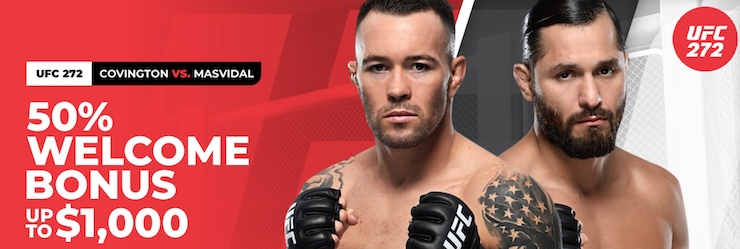 One of the best UFC betting sites in Georgia BetOnline offers the most free bets for UFC 272 Masvidal vs Covington