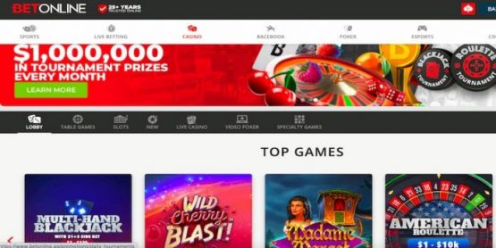 BetOnline - Best overall site for online gambling in Arkansas