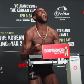 UFC 273 Sterling Weigh In