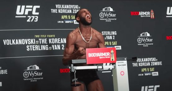 UFC 273 Sterling Weigh In